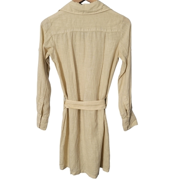 Benson NYC Beige Linen Button Down Shirtdress - Picture 2 of 9